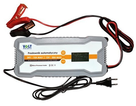 Зарядний пристрій 12/24V 30A LCD Volt Polska