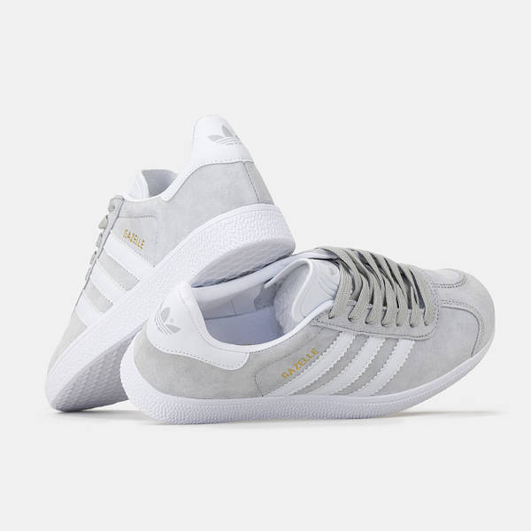 Adidas gazelle shoes light grey discount