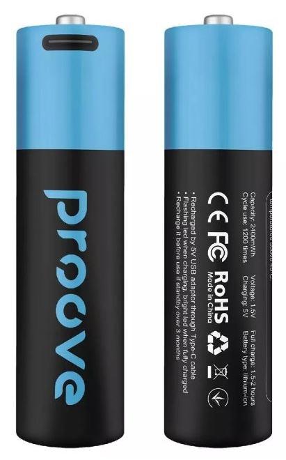 Акумуляторні батарейки Proove Compact Energy AA (2 pcs) (RBCE26010008) набір 2 штуки, фото 1