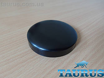 Круглий чорний декоративний фланець Sphere D80мм висотою 20мм із н/ж сталі, без отвору. Суцільний