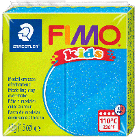 Пластика Fimo kids, Блакитна з блискітками, 42г, Fimo