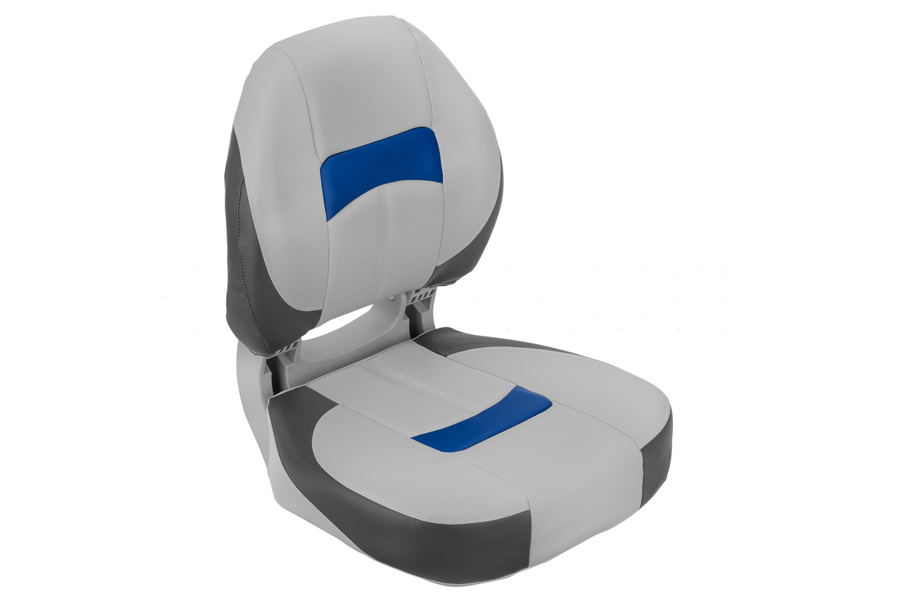 Сидіння складане для човна Pro Angler Ergonomic сіро/вугільно/синє. Купити сидіння складне для човна Newstar, фото 1