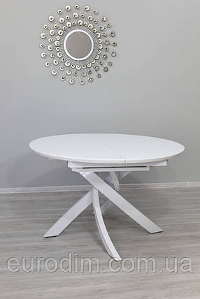 Стіл Caezar T-7479 Super white gloss, фото 1