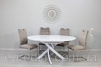 Стіл Caezar T-7479 Super white gloss, фото 4