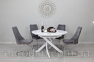 Стіл Caezar T-7479 Super white gloss, фото 6