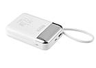 Повербанк Brevia 10000mAh 22.5W Type-C+Lightning Cable, Li-Pol, LCD Power Bank, фото 7