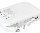 Повербанк Brevia 10000mAh 22.5W Type-C+Lightning Cable, Li-Pol, LCD Power Bank, фото 8