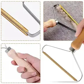 Ручна бритва для видалення ковтунців Lint Remover, прилад для видалення ковтунців із тканини ручний, Коричн YU227, фото 4