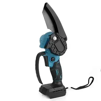Безщіткова акумуляторна ланцюгова мініпила6 inch Electric SAW BLUE кейсом/2 акумулятора 4 А/год 8644 RTS YU227, фото 1