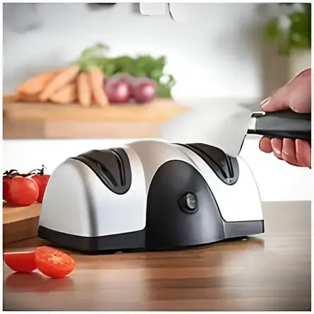Електрична ножеточка Knife Sharpener, Кухонна заточування для ножів і ножиць YU227, фото 1