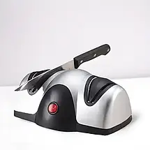 Електрична ножеточка Knife Sharpener, Кухонна заточування для ножів і ножиць YU227, фото 6