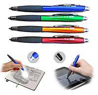 Ручка шариковая АВТОМАТ + СТИРАЕТ + СТИЛУС, 0,8 мм, синяя.
