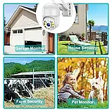 Вулична IP-камера відеоспостереження PTZ WIFI IP 360°8MP поворотна з віддаленим доступом SV227, фото 4