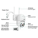 Вулична IP-камера відеоспостереження PTZ WIFI IP 360°8MP поворотна з віддаленим доступом SV227, фото 8