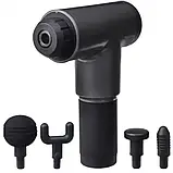 Акумуляторний масажер Fascial Gun, Ручний масажер чорний 6 режимів SV227, фото 7