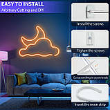 Світлодіодна стрічка Lucienstar Led Neon Rope Lights - 5M Flexible Led Neon Rope Lights Control з пультом дистанційного керування, фото 5