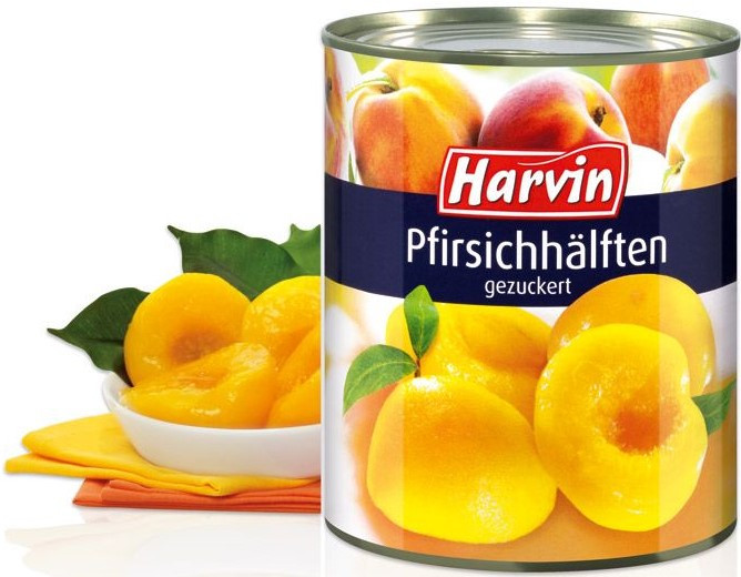 Персики Harvin дольки, 820г