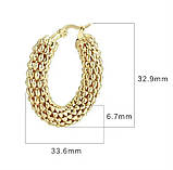 Сережки Style Circle позолота, фото 5