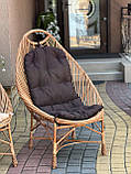 Крісло плетене "Затишок" з подушкою. Арт:342, фото 6