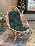 Крісло плетене "Затишок" з подушкою. Арт:342, фото 4