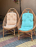 Крісло плетене "Затишок" з подушкою. Арт:342, фото 3