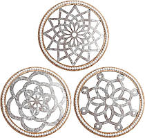 Baihui 3 шт., сільський настінний декор, великий розмір, діаметр 12 дюймів, круглий, декор для стін у фермерському будинку,