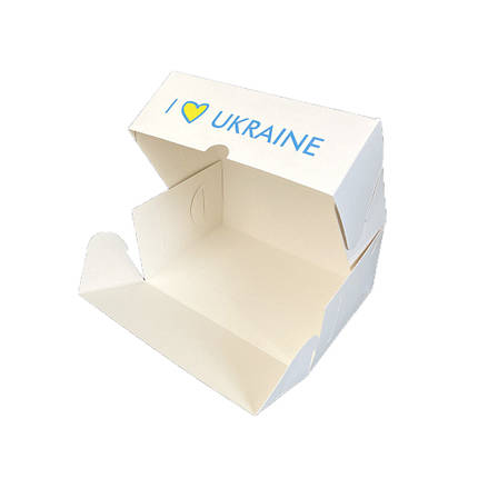 Коробки для десертів I love Ukraine 180*120*80 мм (Упаковка 3 шт), фото 3