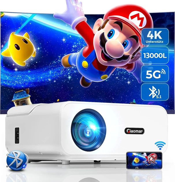 Стік Мультимедійний проектор Giaomar C12 Full HD 12000 Лм WiFi Bluetooth з динаміками