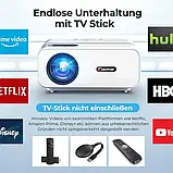 Стік Мультимедійний проектор Giaomar C12 Full HD 12000 Лм WiFi Bluetooth з динаміками, фото 4