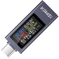 Многофункциональный USB тестер KOWSI KWS-2302C Type-C / ударопрочный / QC3.0 / 4-30V / 12A