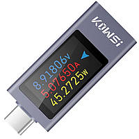 Многофункциональный USB тестер KOWSI KWS-2303C Type-C / ударопрочный / QC3.0 / 4-30V / 12A