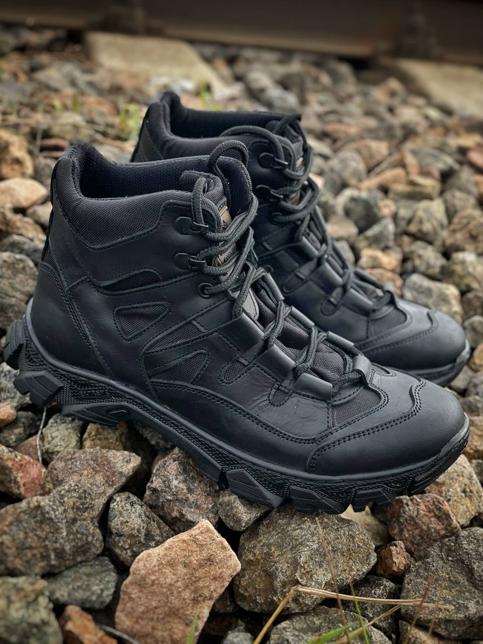 Черевики тактичні демісезонні Ukr-tec, чорні 40-46, фото 1
