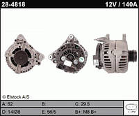 Генератор CA1678, 14V-140A, на Audi A6, Skoda Superb