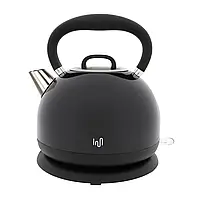 Чайник Impolio Retro Design з нержавіючої сталі 1,7 л, чорний