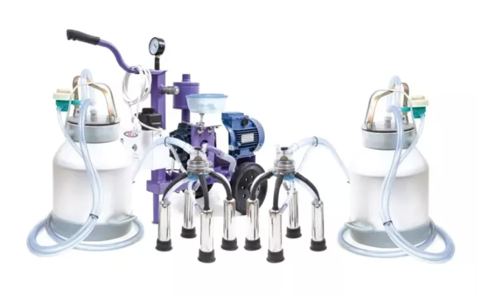 ХЗДО УІД-20 М115 Нержавійка (два відра) доїльний апарат для корів, фото 1