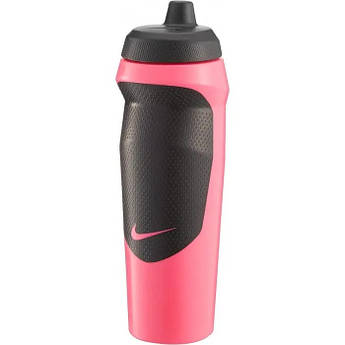 Пляшка для води Nike HYPERSPORT BOTTLE 20 OZ 600 ml рожево-чорна N.100.0717.663.20, Рожевий, Розмір (EU) —