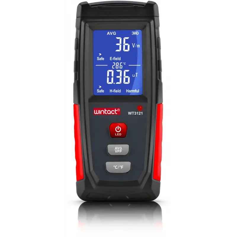 Детектор електромагнітного випромінювання WINTACT WT3121 (1-1999 В/м, 0.01μT-99.99μT)