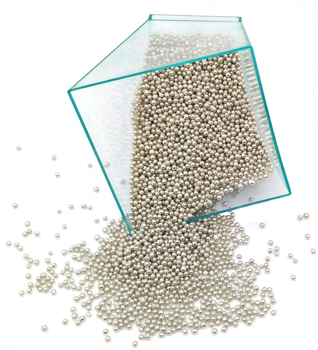 Посипка кульки срібло 2 мм 50 г, фото 1