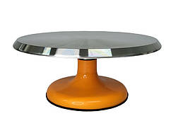 Стійка для торта обертова металева ОРАНЖЕВА