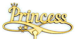 Топер дерев'яний "Princess" 1 шт.