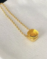 Ланцюжок Помелато Італія позолота (лимонне золото проба 750) з кулоном кристалом жовтого кольору