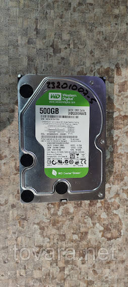Жорсткий диск Вінчестер HDD 500 Gb / Гб Western Digital Caviar Green WD5000AAVS 3.5" SATA2 No 23201007