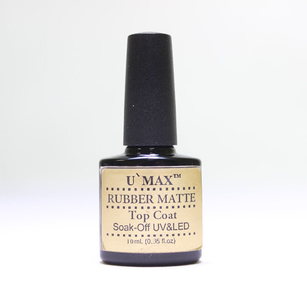 U'max Rubber Matte top coat/ Матовий топ, 10 мл (плюшка), фото 1