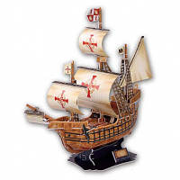 Популярний! Пазл Cubic Fun Тривимірна головоломка-конструктор Корабель Санта Марія (T4008h) - Краща якість тільки на