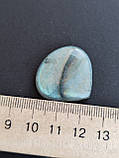 Лабрадор крапля камінь без оправи. Кабошон натуральний лабрадор 28.5*27*6 мм. Індія., фото 5