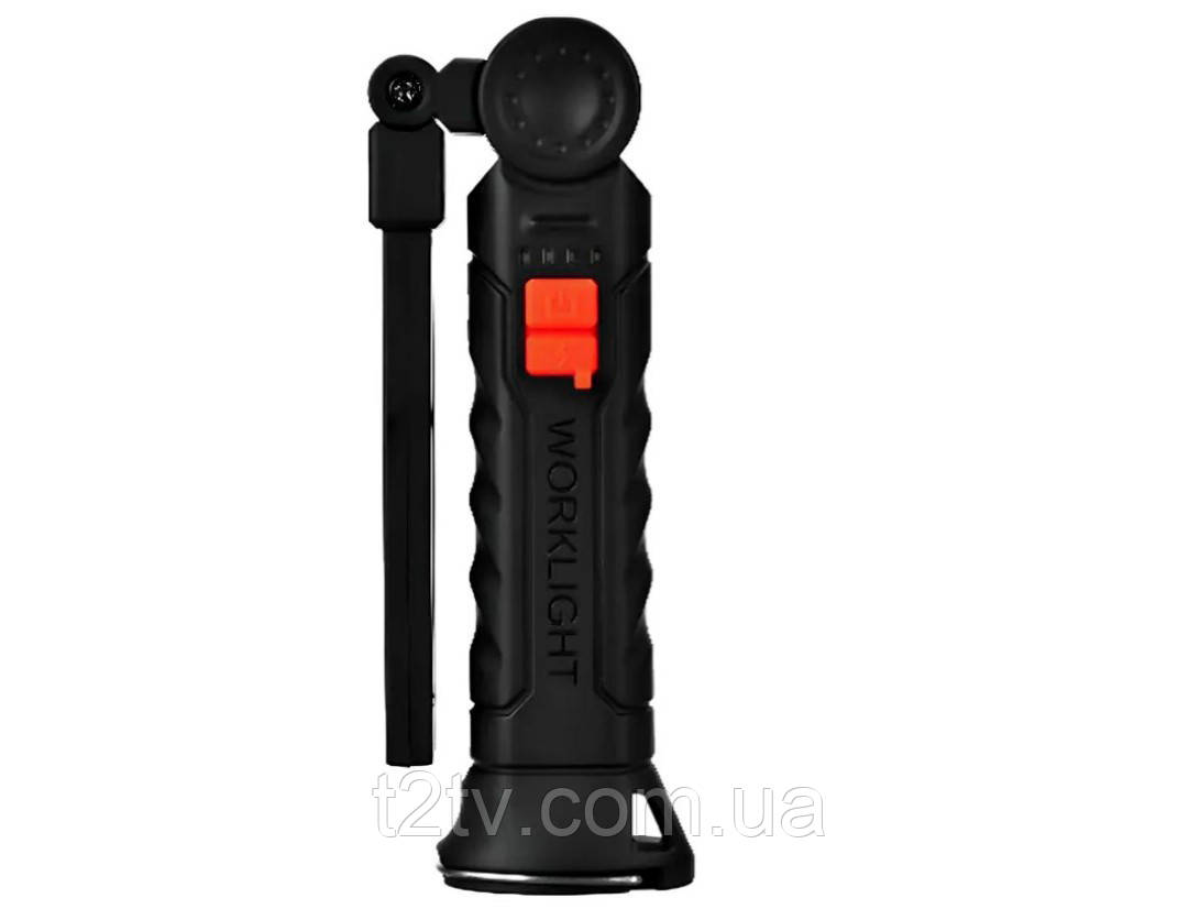 Ліхтар ручний BL-G61 9053 на магніті, чорний, фото 1