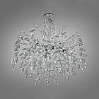 Сучасна кришталева люстра Гліцинія на 8 ламп G9 колір каркасу хром D-719-600CH, фото 3