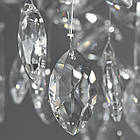 Сучасна кришталева люстра Гліцинія на 8 ламп G9 колір каркасу хром D-719-600CH, фото 5