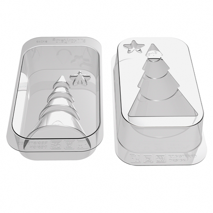 Форма для шоколаду Ялинка 2 шт Silikomart (KIT WINTER TREE), фото 2