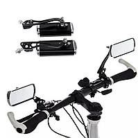 Универсальные алюминиевые зеркала для велосипеда, мотоцикла, электросамоката черные Soko 2шт